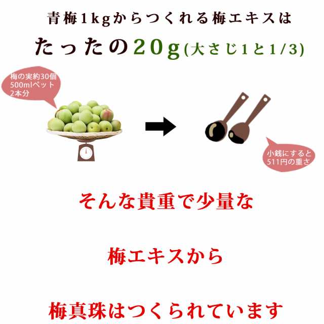 梅肉エキス 梅エキス 粒 ムメフラール クエン酸 サプリ 送料無料 梅真珠 健康食品 中野BC 対策 テレビ紀州の赤本 元気ノ国